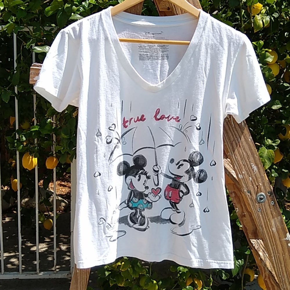 Disney All Cotton V-Neck Tee "True Love" Umbrella - Picture 5 of 5